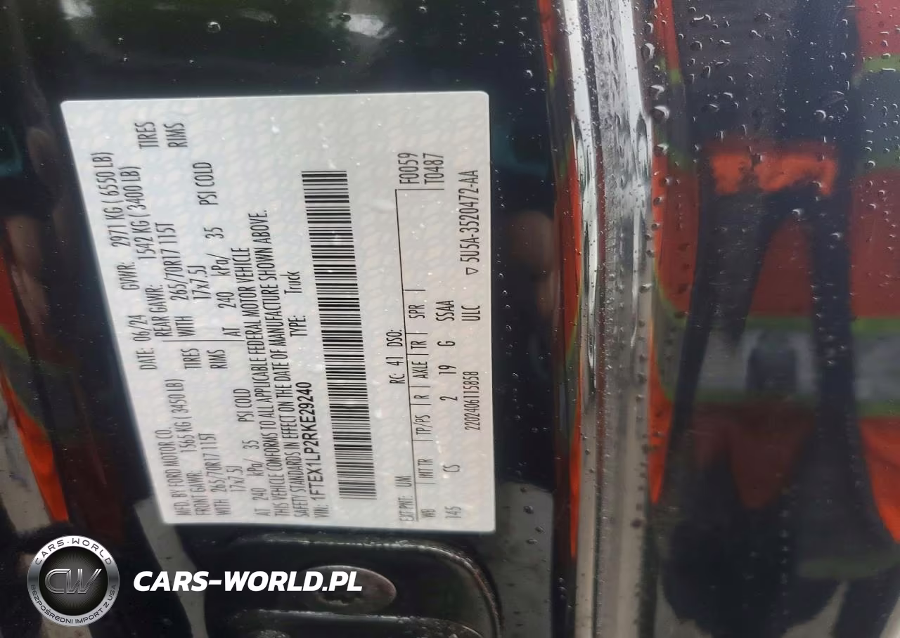 2024 Ford F150 Xl VIN:1FTEX1LP2RKE29240 - 12