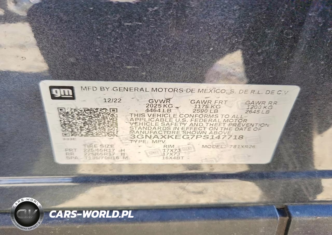 2023 Chevrolet Equinox Lt VIN:3GNAXKEG7PS147718 - 13