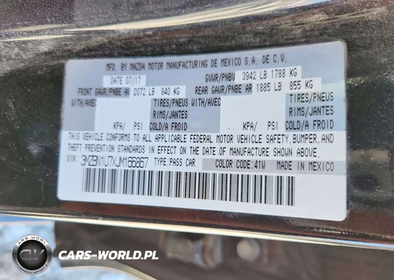 2018 Mazda 3 VIN:3MZBN1U7XJM166867 - 12