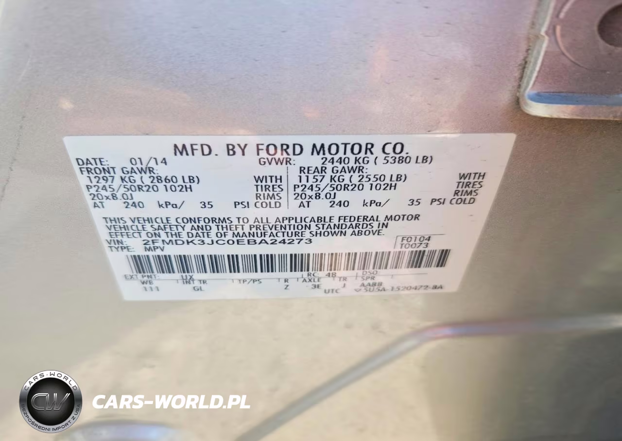 2014 Ford Edge Sel VIN:2FMDK3JC0EBA24273 - 13