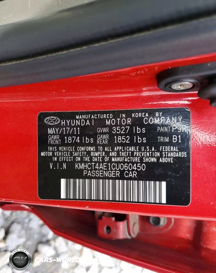 2012 Hyundai Accent Gls VIN:KMHCT4AE1CU060450 - 12