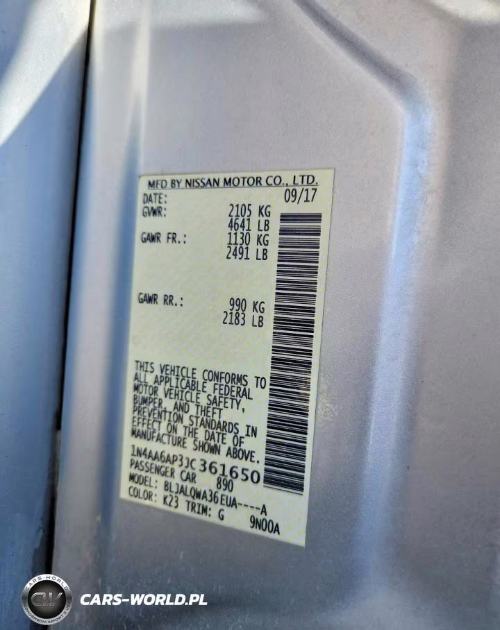 2018 Nissan Maxima 3.5 S VIN:1N4AA6AP3JC361650 - 13