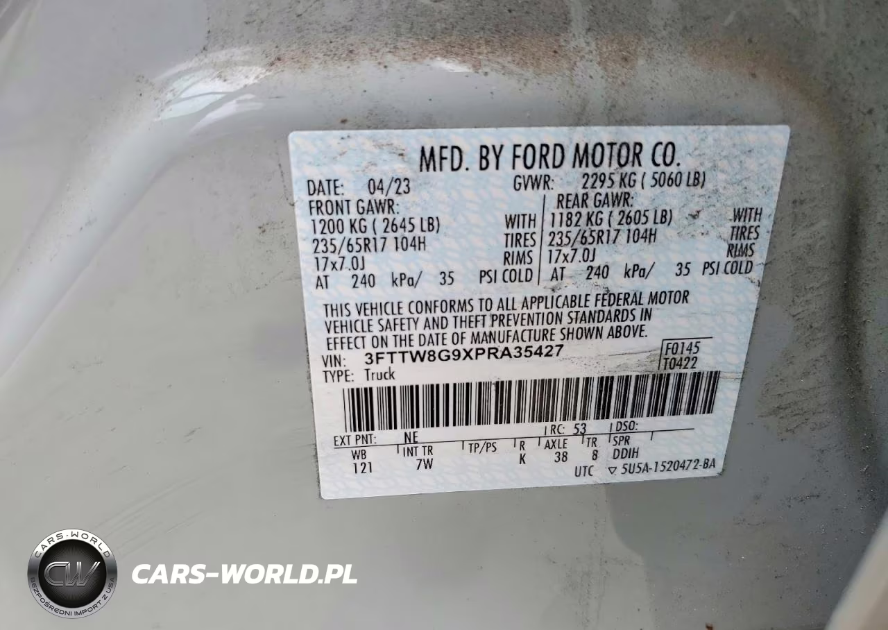 2023 Ford Maverick Xlt VIN:3FTTW8G9XPRA35427 - 12