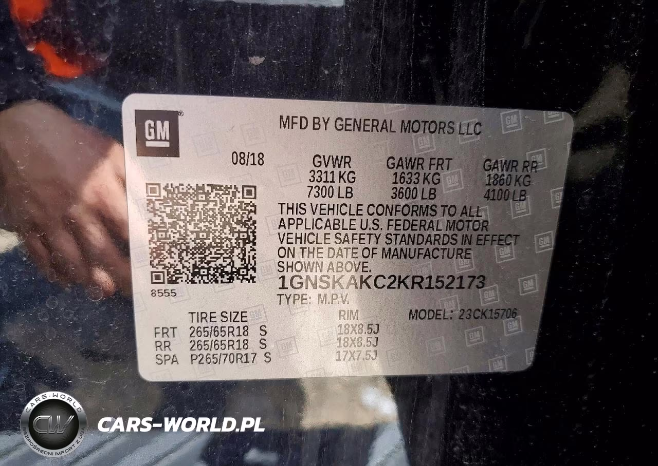 2019 Chevrolet Tahoe K1500 Ls VIN:1GNSKAKC2KR152173 - 13