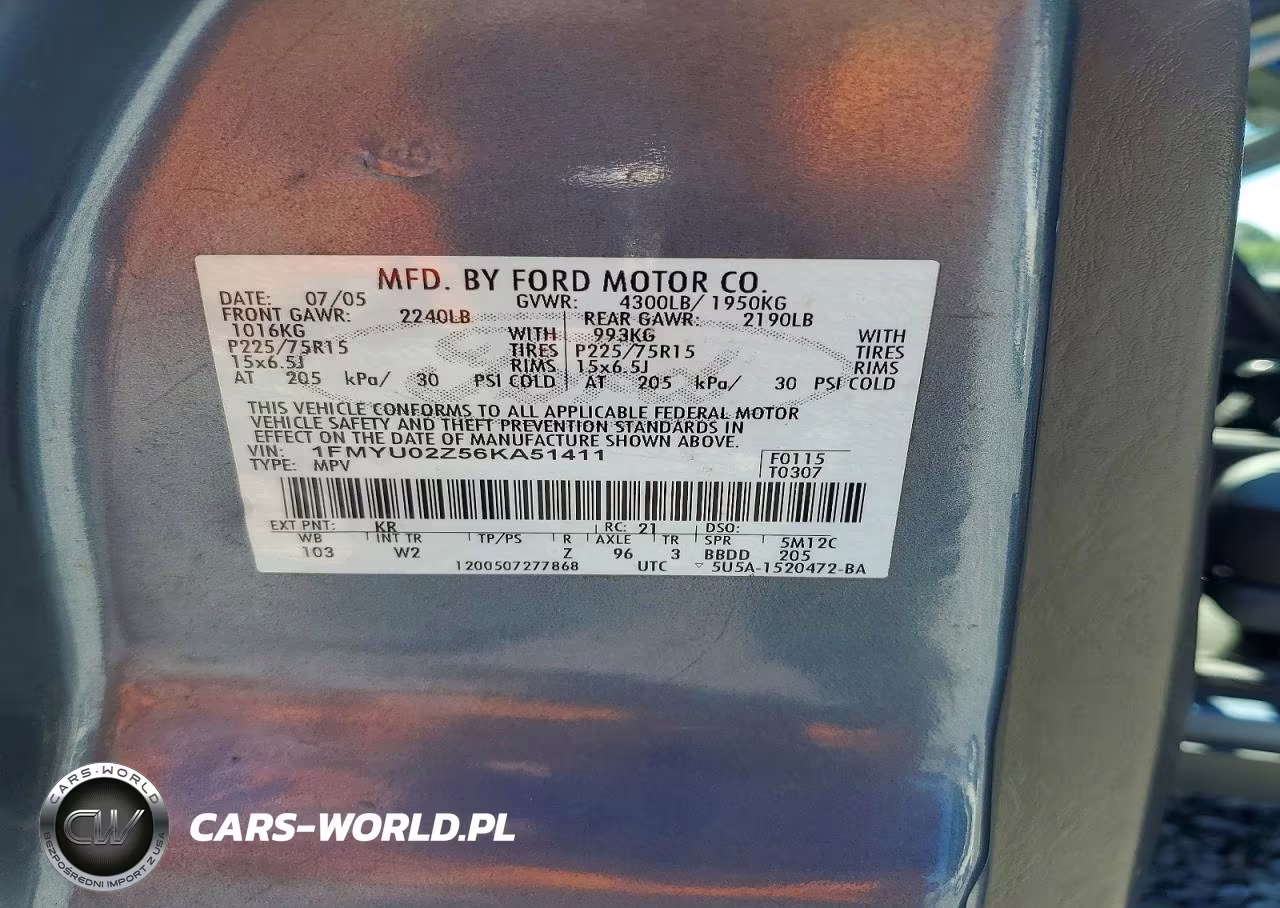 2006 Ford Escape VIN:1FMYU02Z56KA51411 - 13