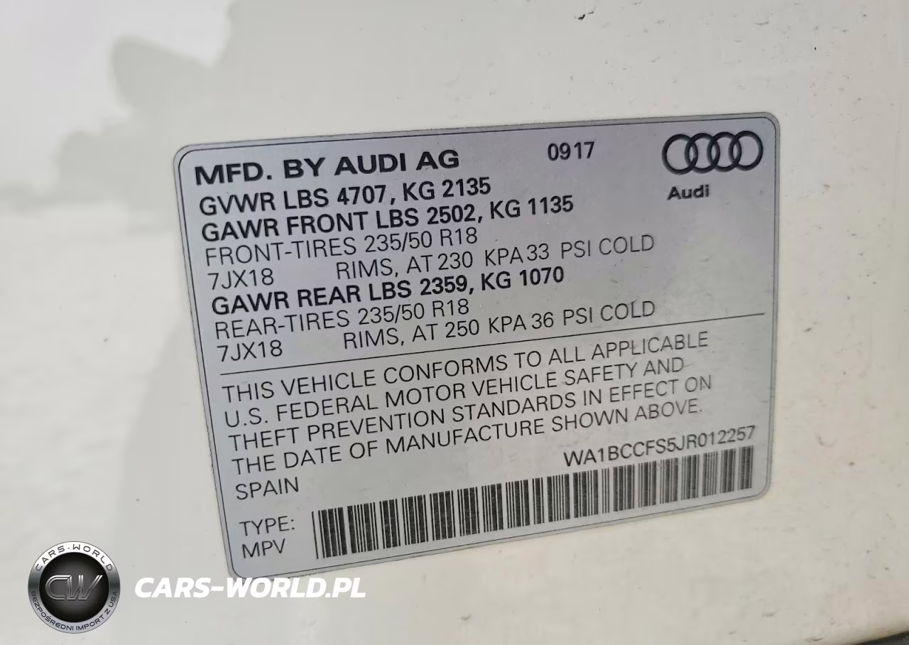 2018 Audi Q3 Premium VIN:WA1BCCFS5JR012257 - 12