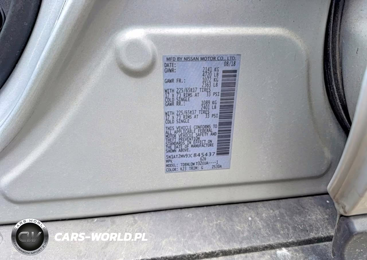 2018 Nissan Rogue S VIN:5N1AT2MV9JC845437 - 10