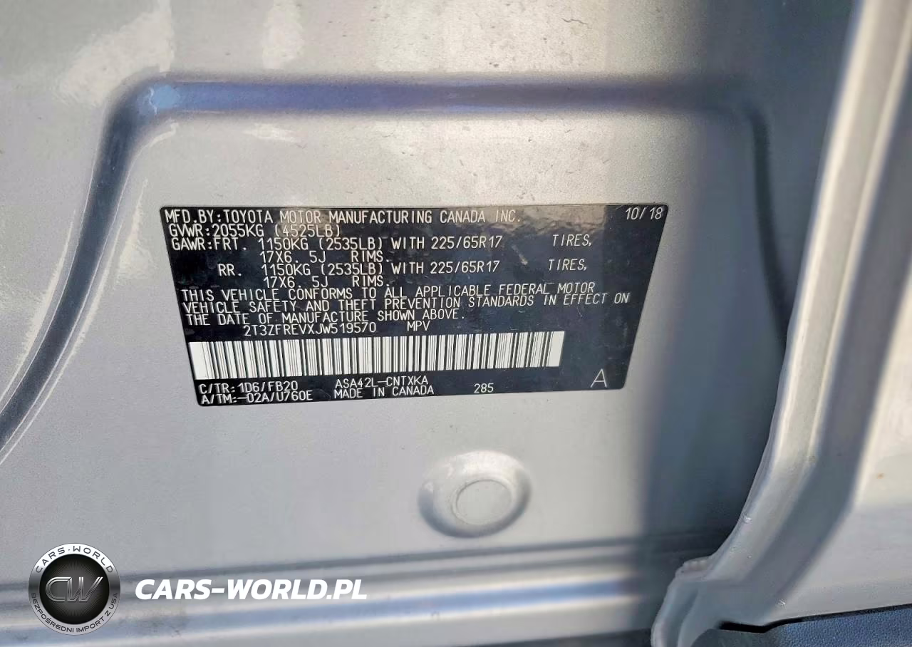 2018 Toyota Rav4 Le VIN:2T3ZFREVXJW519570 - 13