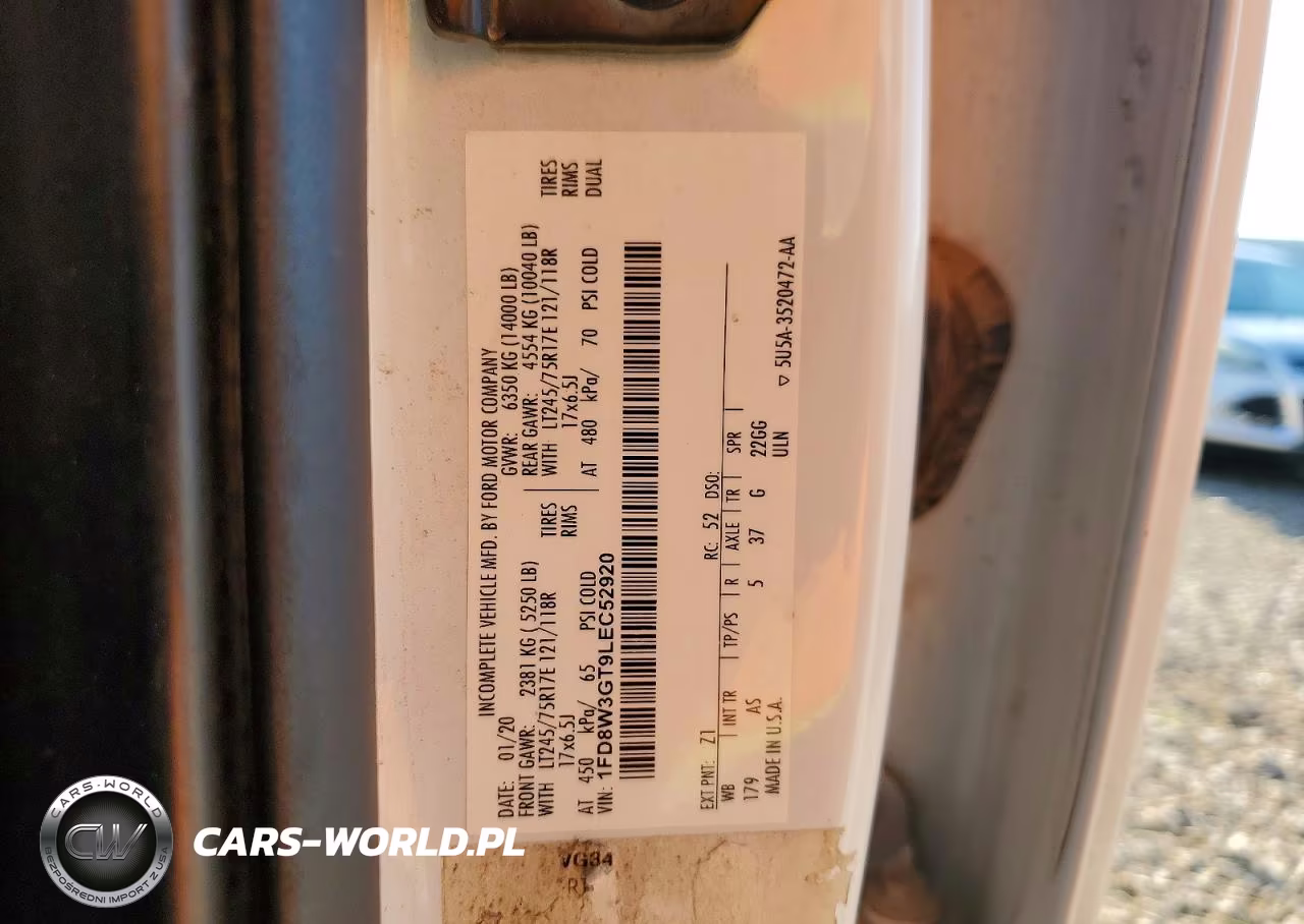 2020 Ford F350 Super Duty VIN:1FD8W3GT9LEC52920 - 10