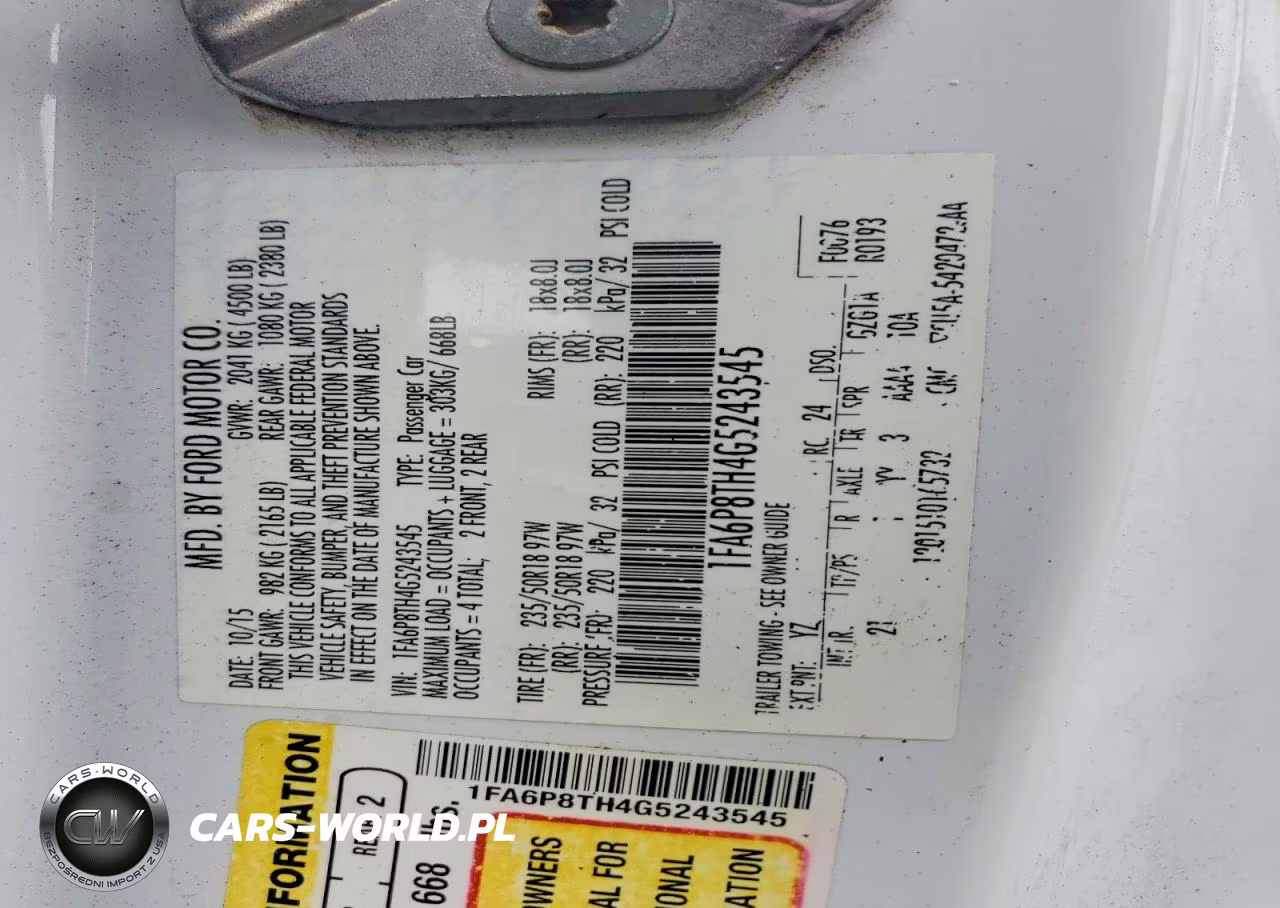 2016 Ford Mustang VIN:1FA6P8TH4G5243545 - 12