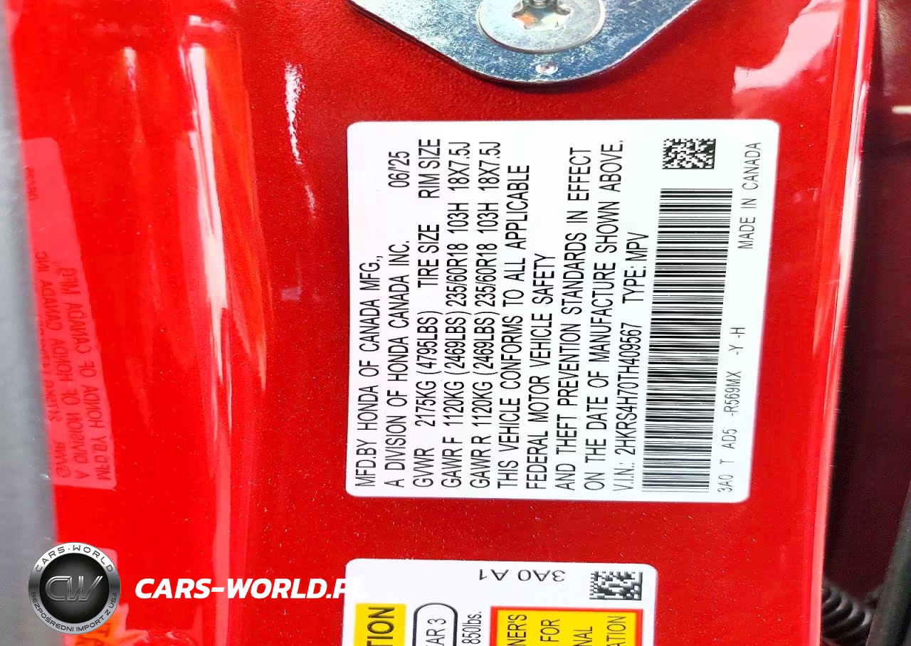 2026 Honda Cr-V Exl VIN:2HKRS4H70TH409567 - 13