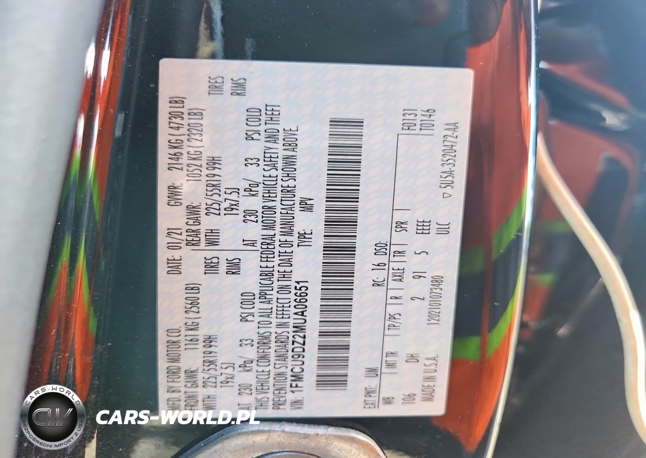 2021 Ford Escape Titanium VIN:1FMCU9DZ2MUA06651 - 12