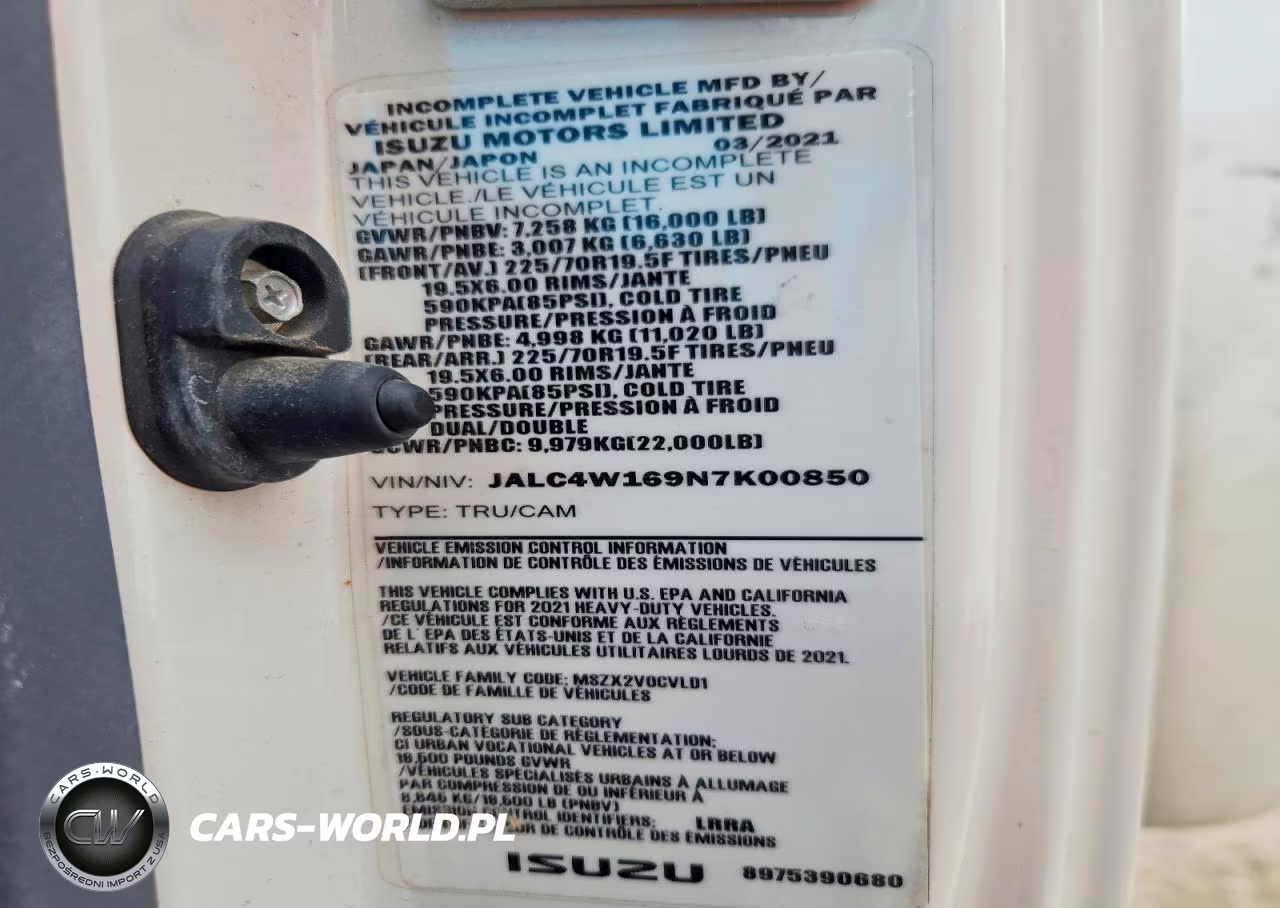 2022 Isuzu Npr Xd Box Truck VIN:JALC4W169N7K00850 - 14