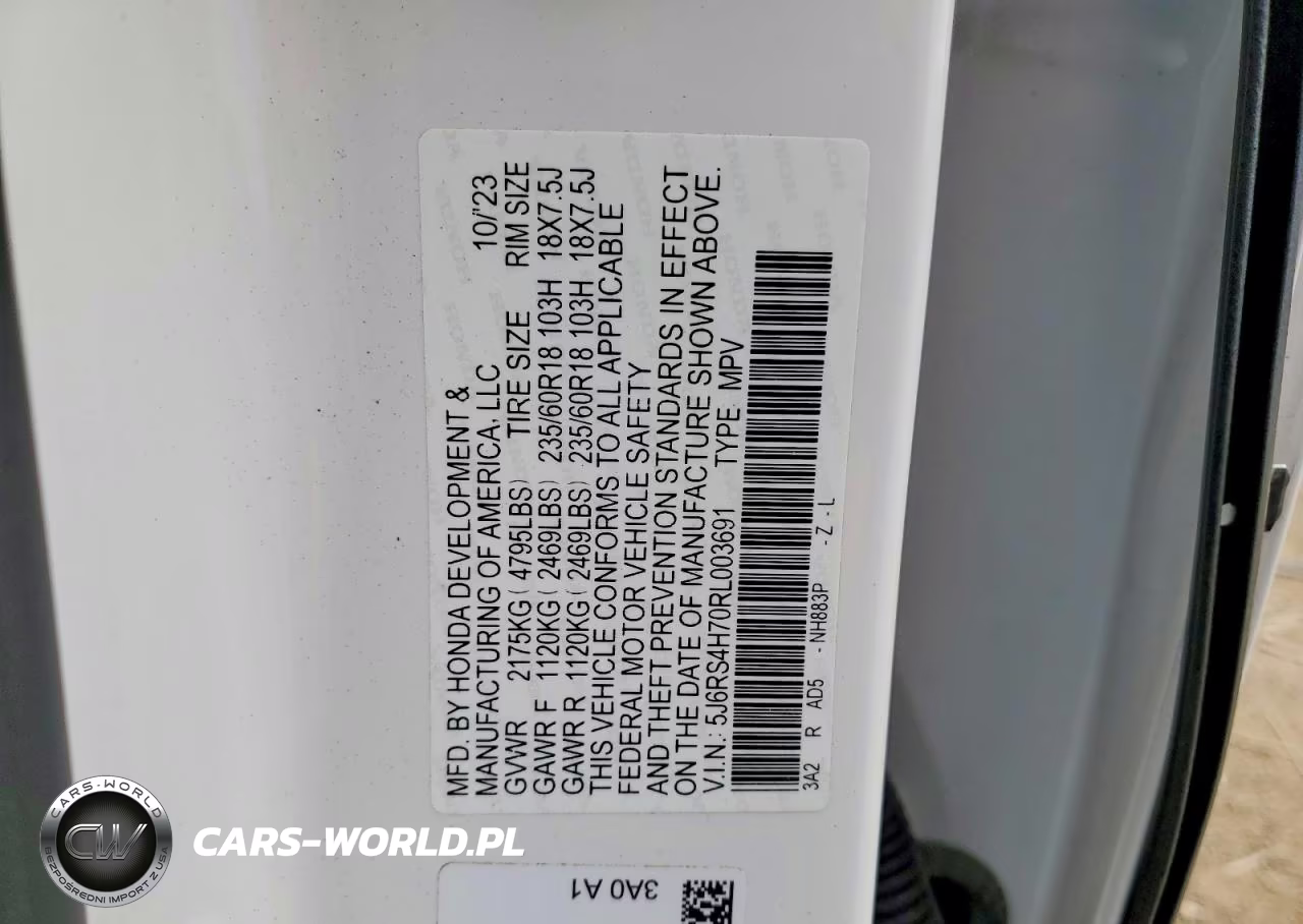 2024 Honda Cr-V Exl VIN:5J6RS4H70RL003691 - 13