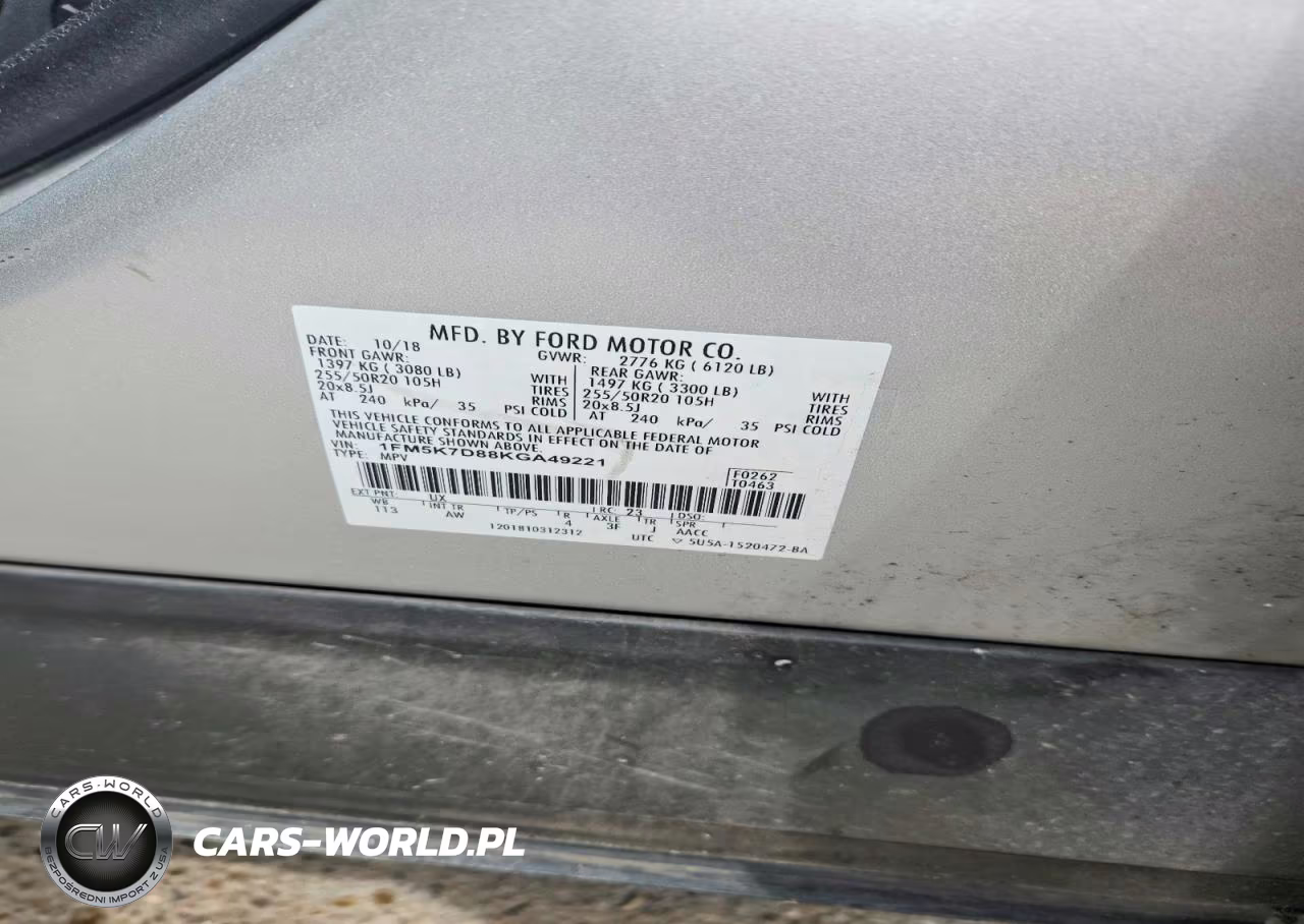 2019 Ford Explorer Xlt VIN:1FM5K7D88KGA49221 - 13