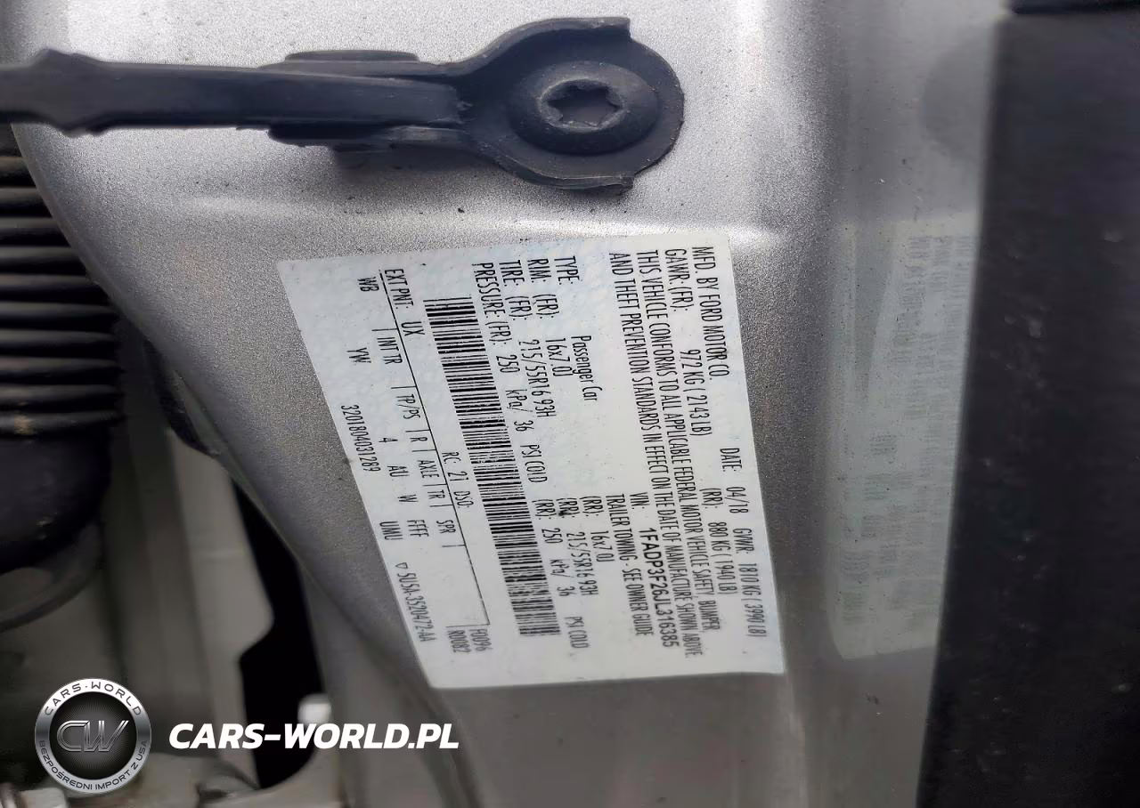 2018 Ford Focus Se VIN:1FADP3F26JL316385 - 12