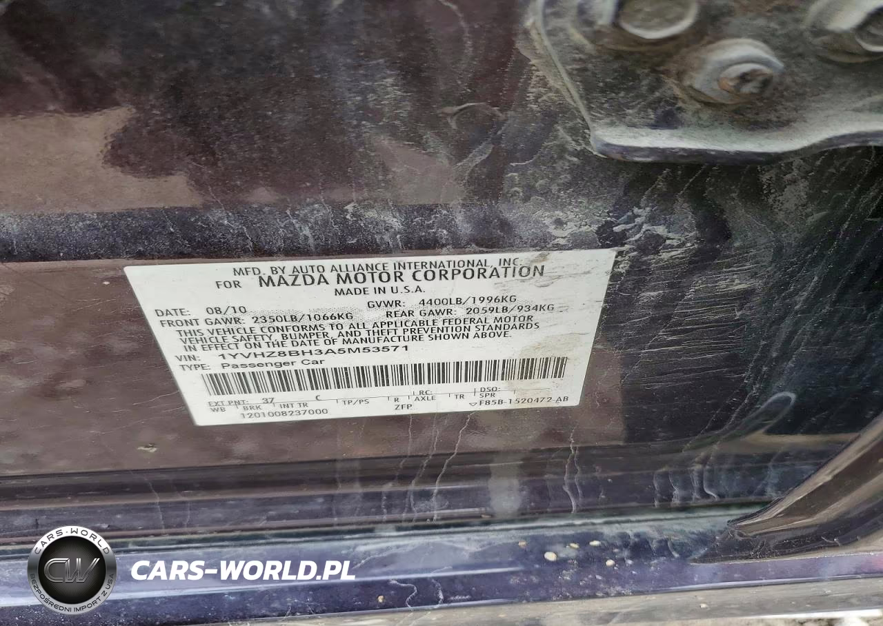2010 Mazda 6 I VIN:1YVHZ8BH3A5M53571 - 13