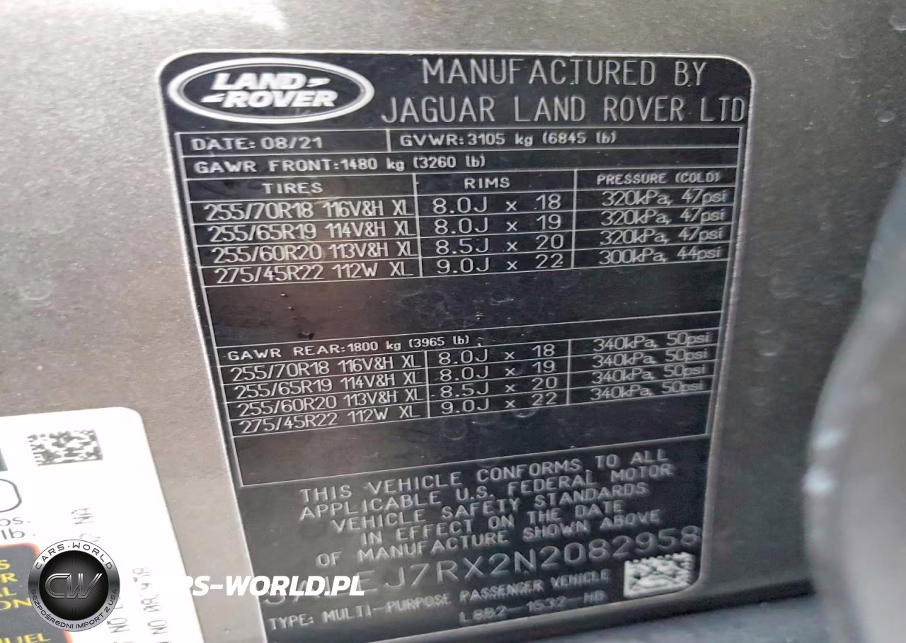 2022 Land Rover Defender 110 S VIN:SALEJ7RX2N2082958 - 13