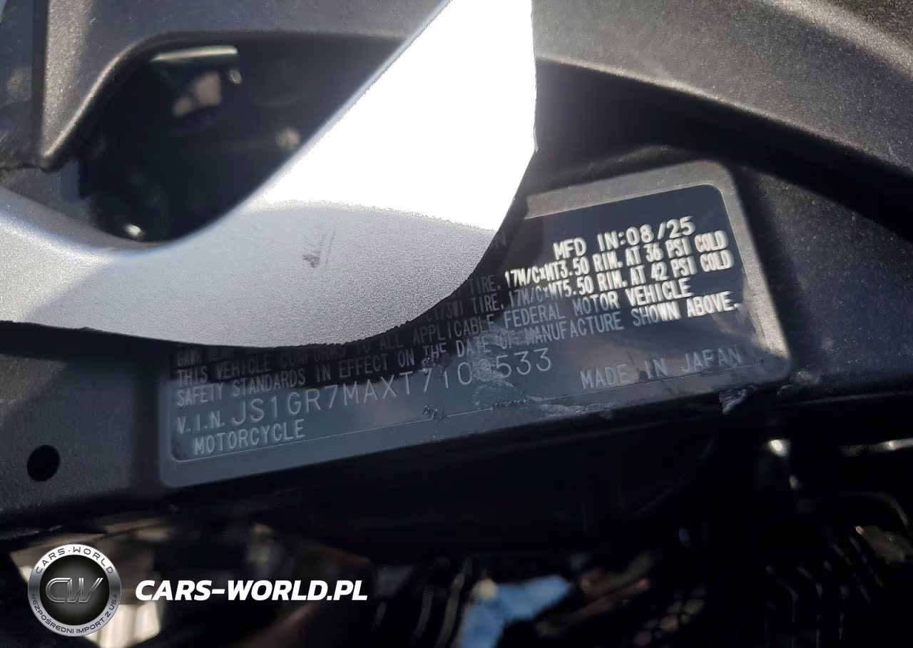2026 Suzuki Gsx-R750 VIN:JS1GR7MAXT7100533 - 10