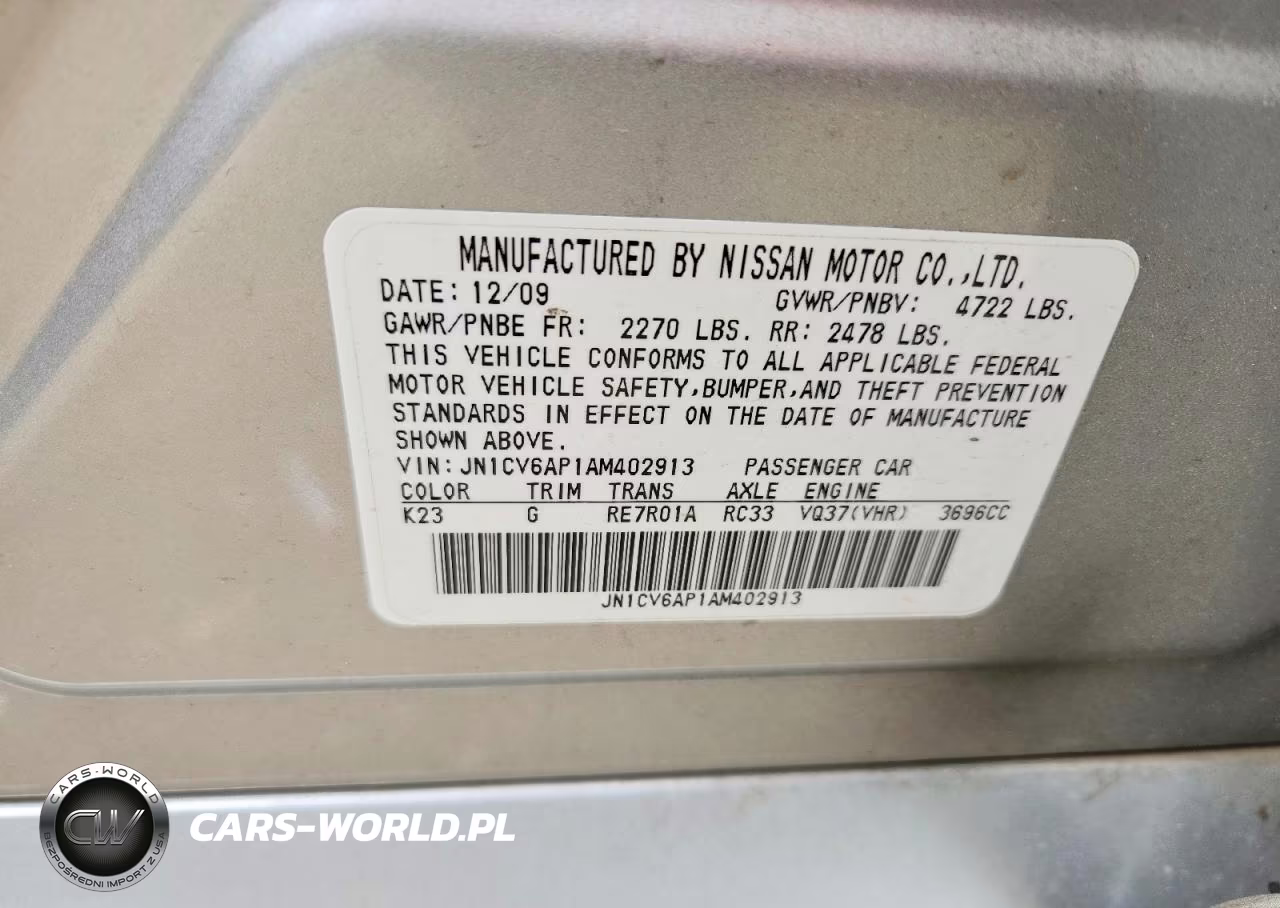2010 Infiniti G37 Sedan Base VIN:JN1CV6AP1AM402913 - 13
