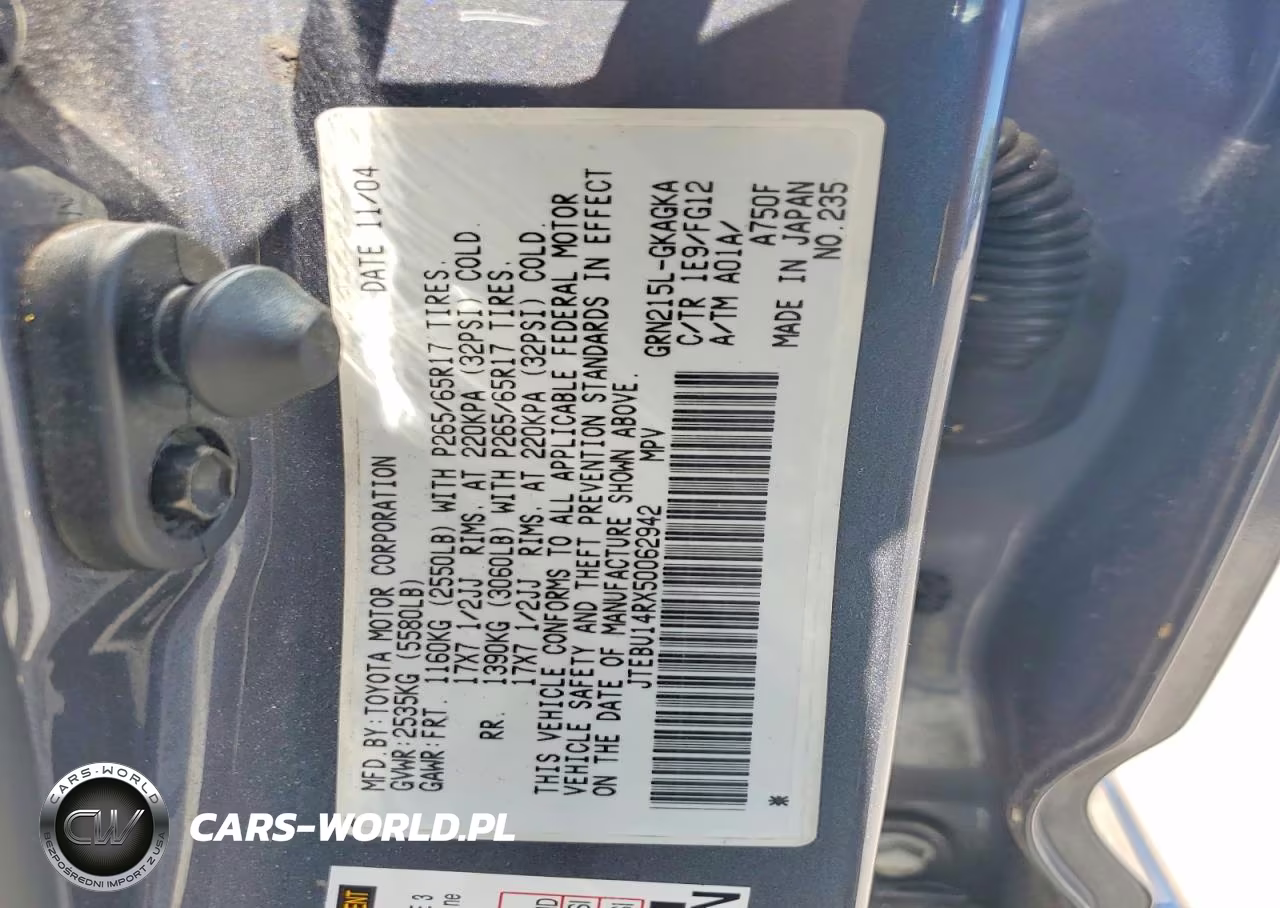 2005 Toyota 4Runner VIN:JTEBU14RX50062942 - 13
