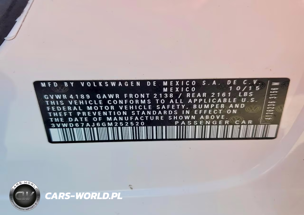 2016 Volkswagen Jetta Se VIN:3VWD67AJ6GM252520 - 12