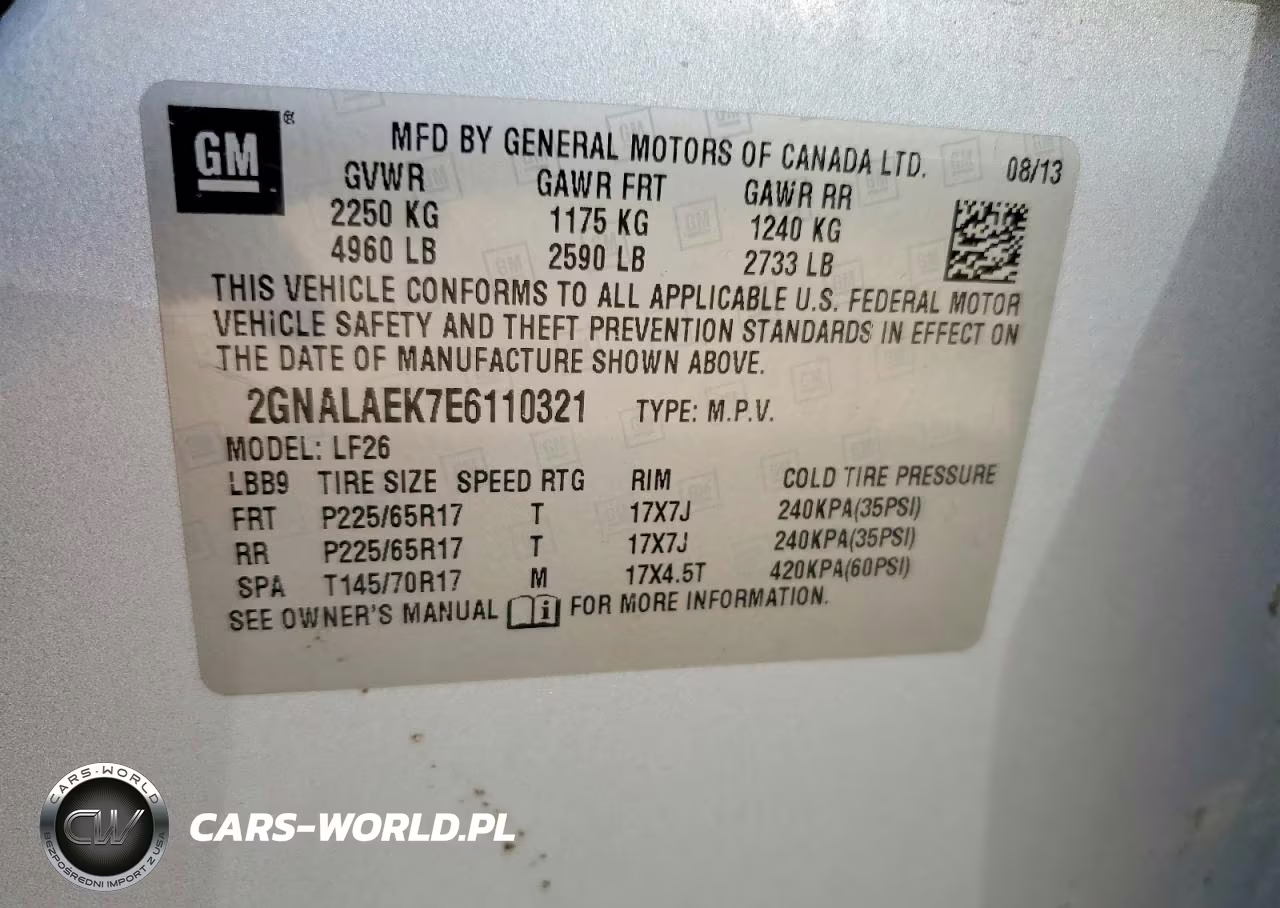 2014 Chevrolet Equinox Ls VIN:2GNALAEK7E6110321 - 12