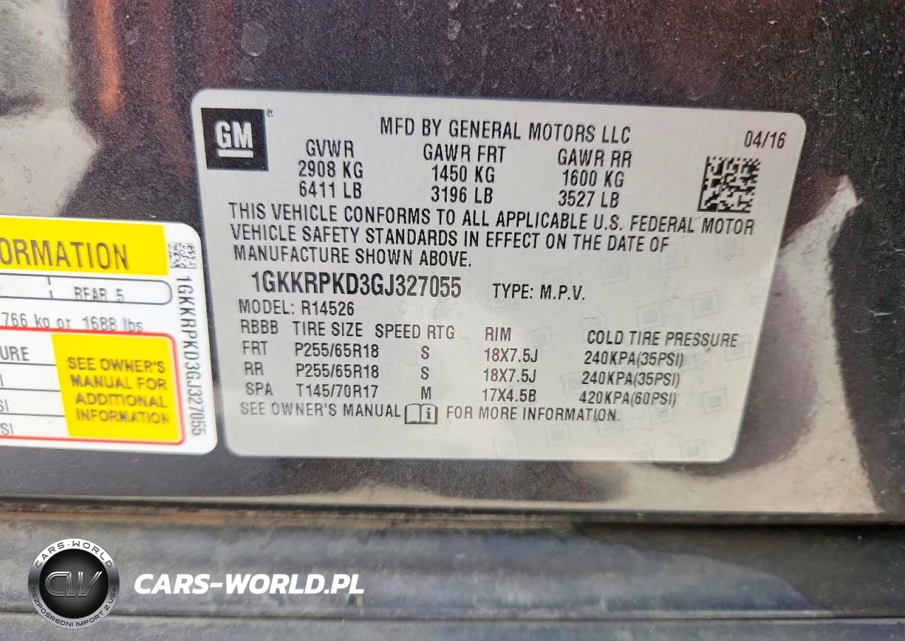 2016 GMC Acadia Sle VIN:1GKKRPKD3GJ327055 - 13