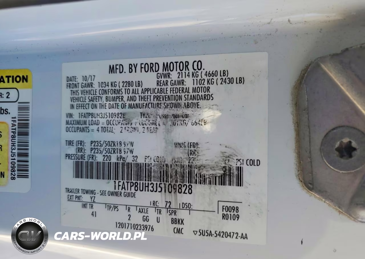 2018 Ford Mustang VIN:1FATP8UH3J5109828 - 12