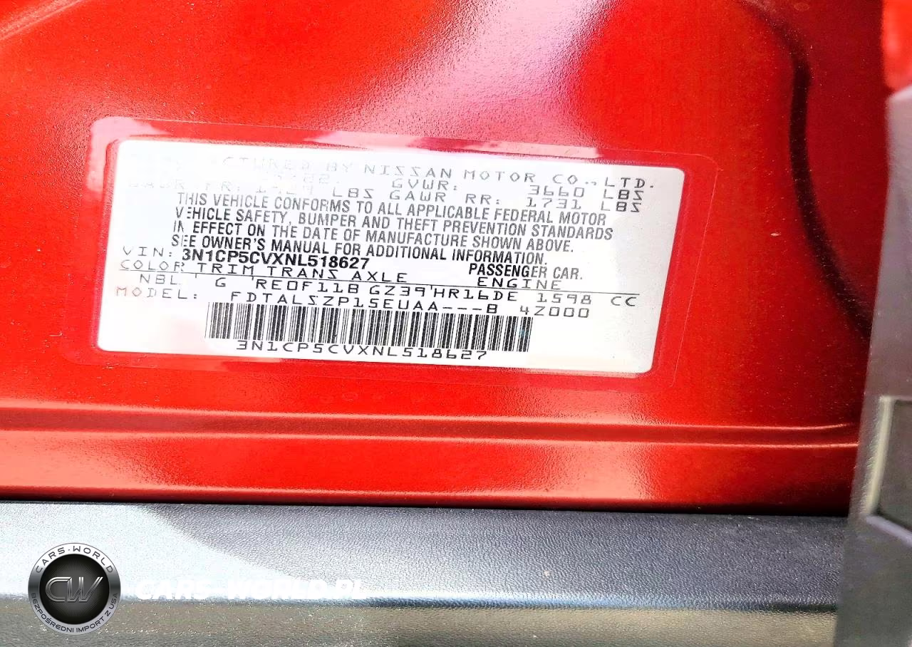 2022 Nissan Kicks Sv VIN:3N1CP5CVXNL518627 - 13