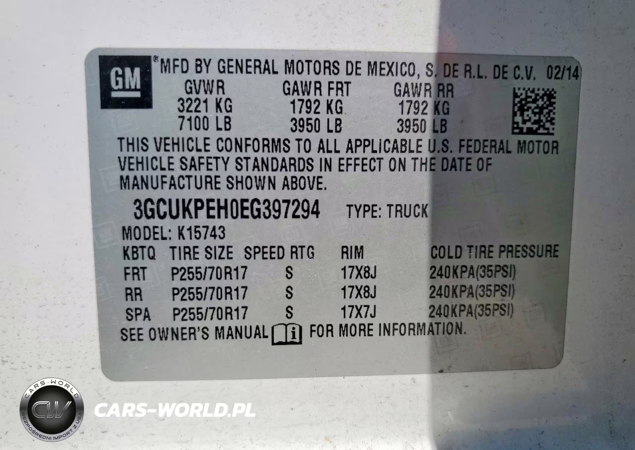 2014 Chevrolet Silverado K1500 VIN:3GCUKPEH0EG397294 - 12