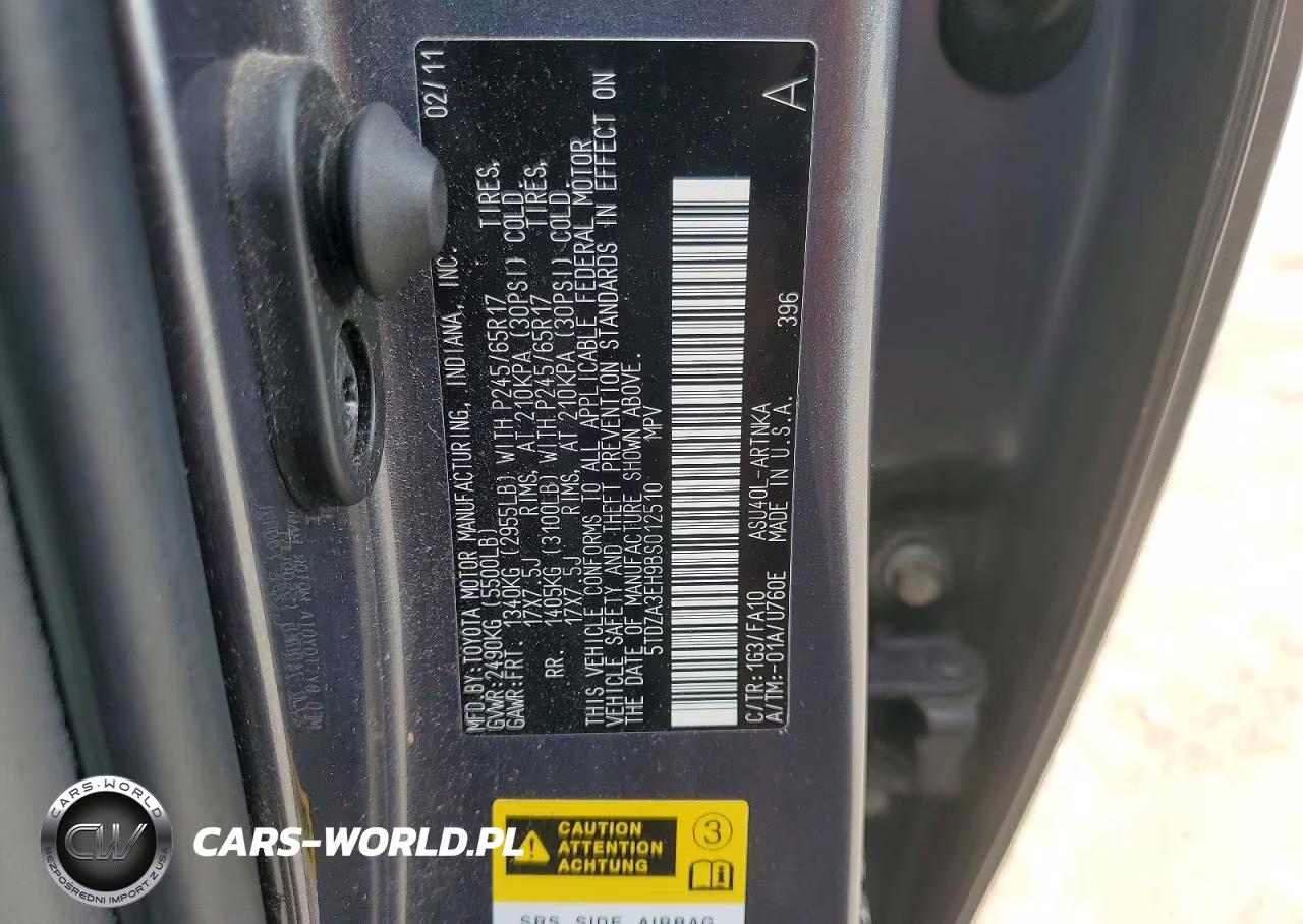 2011 Toyota Highlander Base VIN:5TDZA3EH9BS012510 - 13
