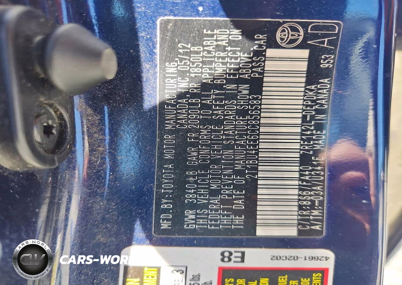 2012 Toyota Corolla L VIN:2T1BU4EE6CC856583 - 12