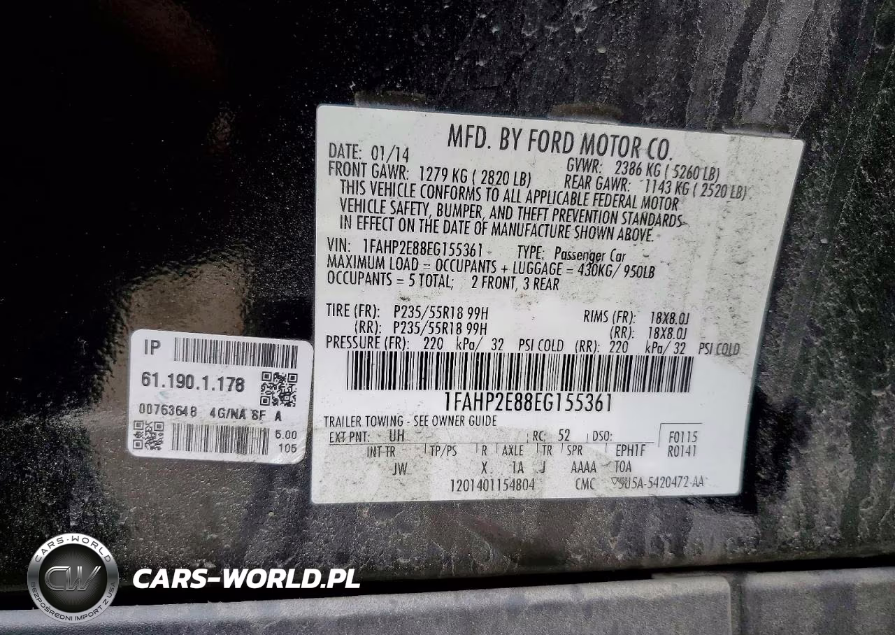 2014 Ford Taurus Sel VIN:1FAHP2E88EG155361 - 12