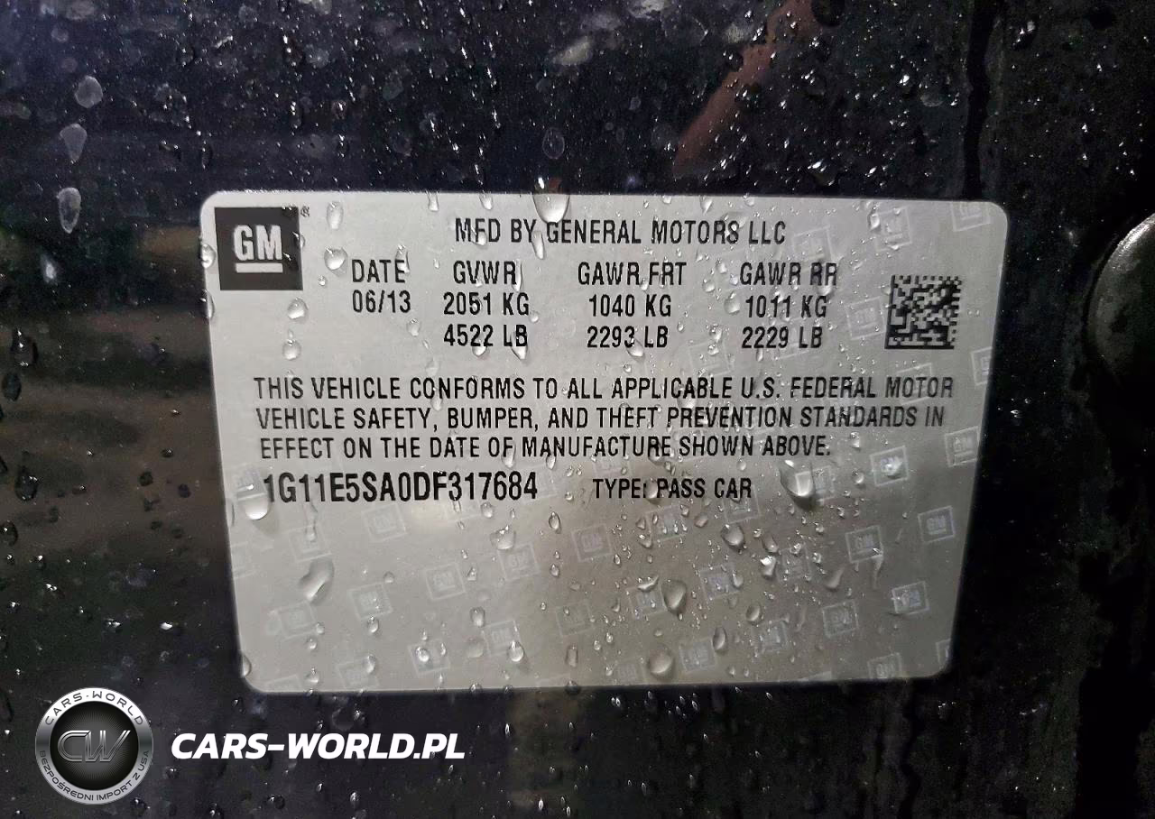 2013 Chevrolet Malibu 2Lt VIN:1G11E5SA0DF317684 - 12