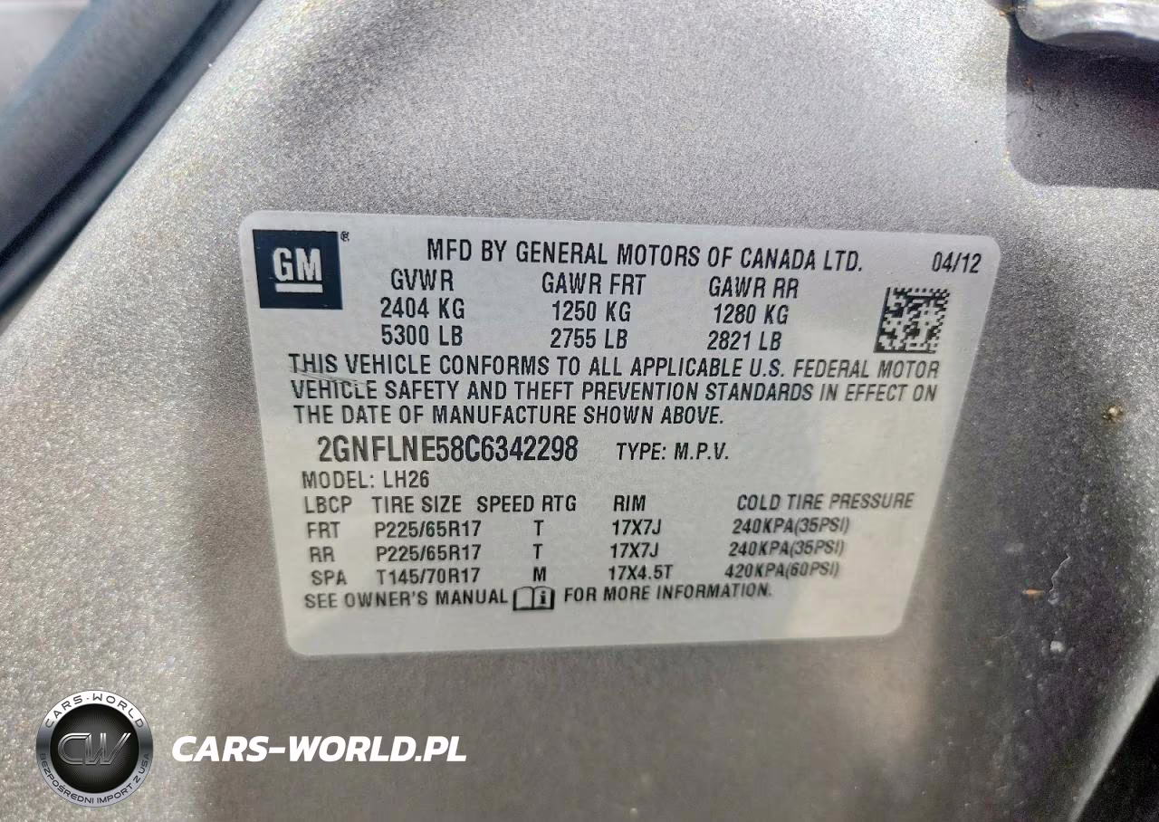 2012 Chevrolet Equinox Lt VIN:2GNFLNE58C6342298 - 13