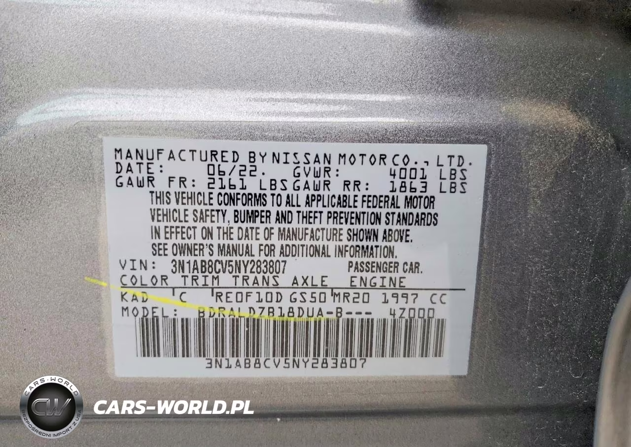 2022 Nissan Sentra Sv VIN:3N1AB8CV5NY283807 - 12
