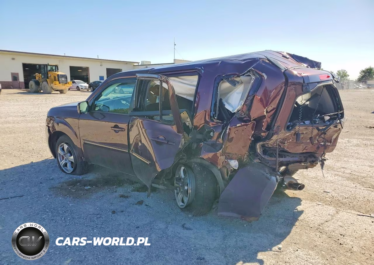 2014 Honda Pilot Exl VIN:5FNYF4H55EB040513 - 2