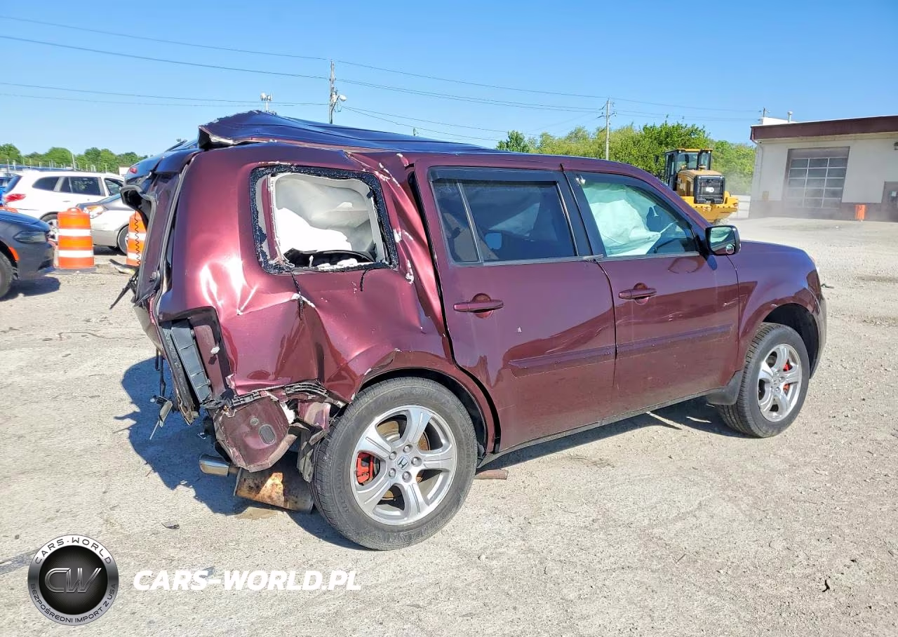 2014 Honda Pilot Exl VIN:5FNYF4H55EB040513 - 3