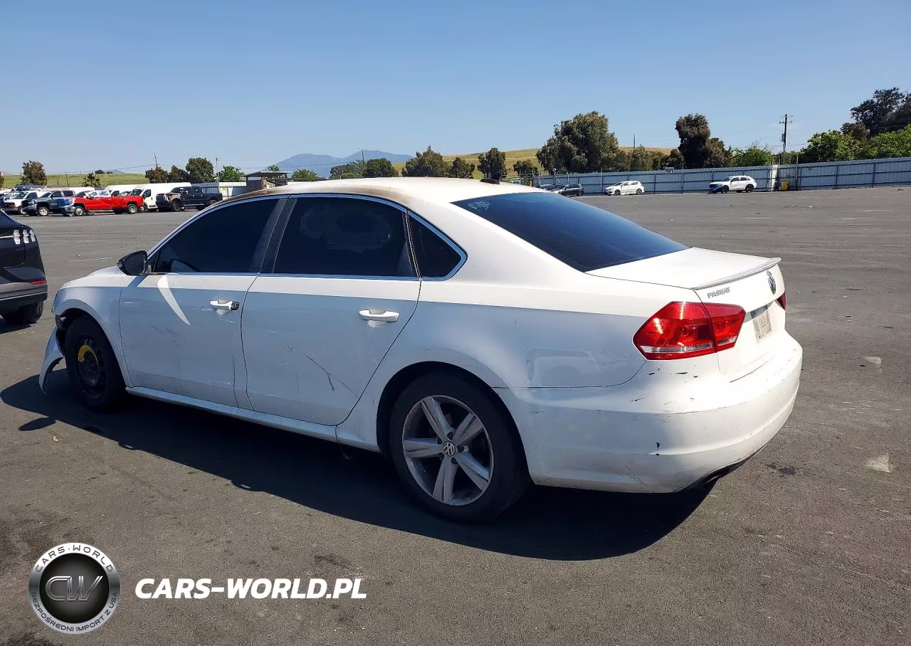 2012 Volkswagen Passat Se VIN:1VWBP7A37CC097638 - 2