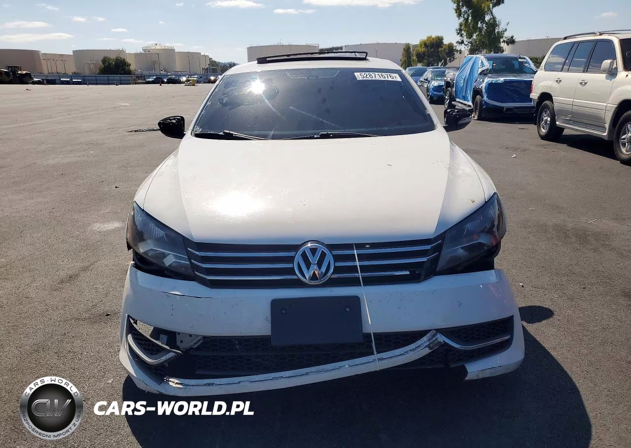 2012 Volkswagen Passat Se VIN:1VWBP7A37CC097638 - 5
