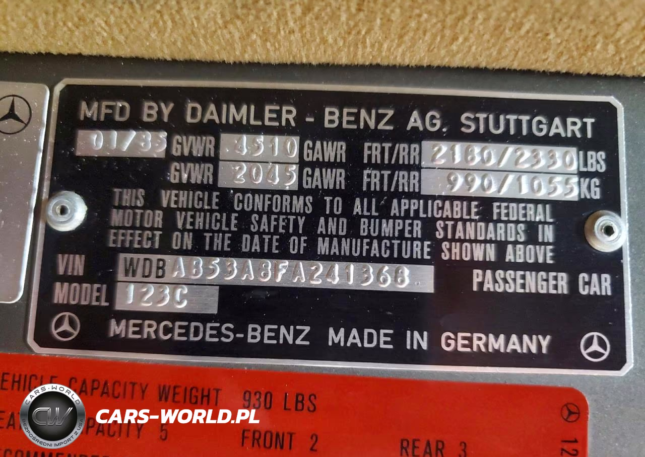 1985 Mercedes-Benz 300 Cdt VIN:WDBAB53A8FA241368 - 12