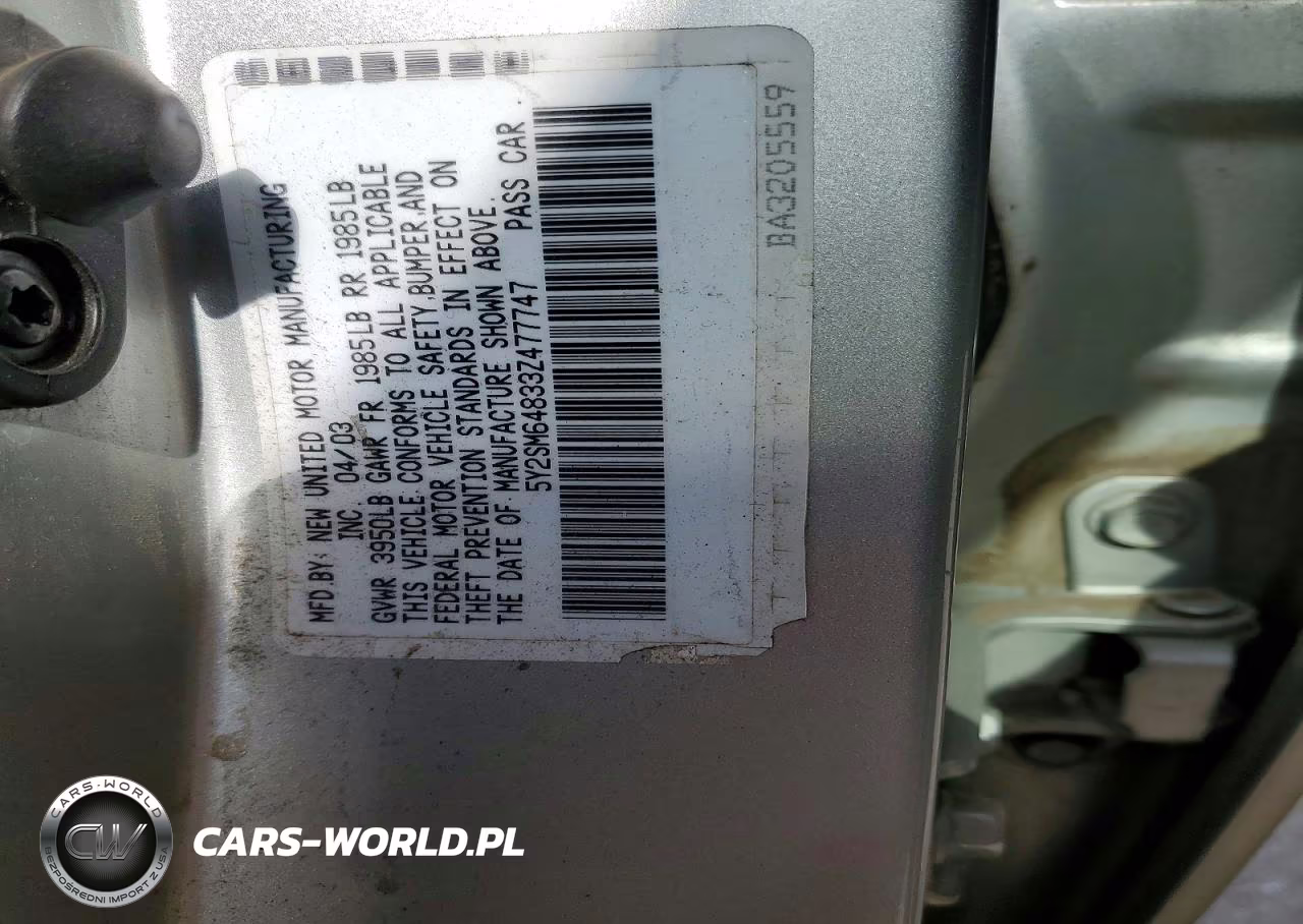 2003 Pontiac Vibe VIN:5Y2SM64833Z477747 - 13
