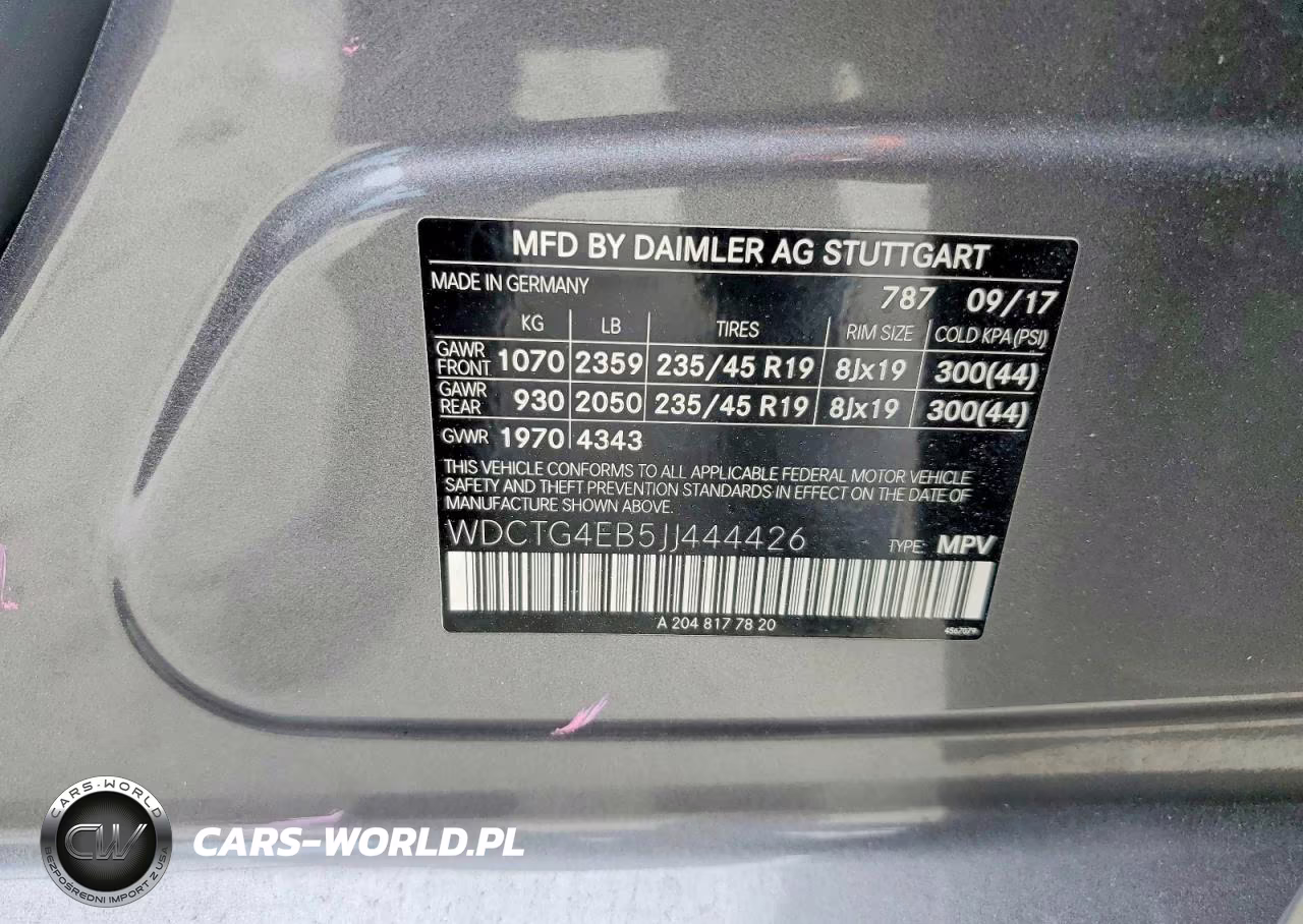 2018 Mercedes-Benz Gla 250 VIN:WDCTG4EB5JJ444426 - 12