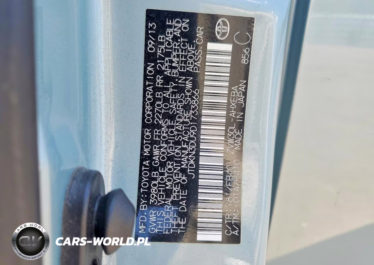 2013 Toyota Prius Three VIN:JTDKN3DU9D1733866 - 12