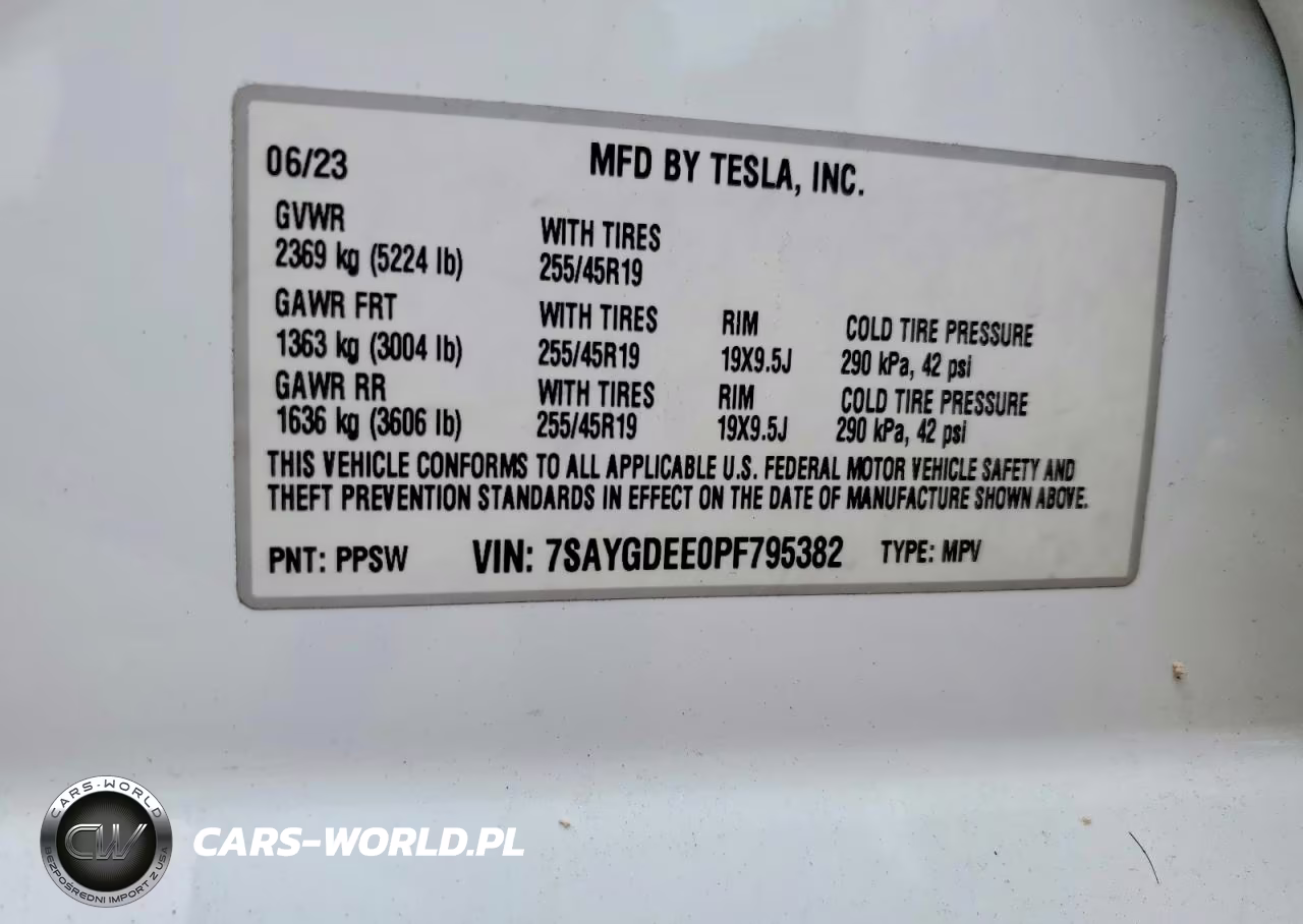 2023 Tesla Model Y VIN:7SAYGDEE0PF795382 - 12