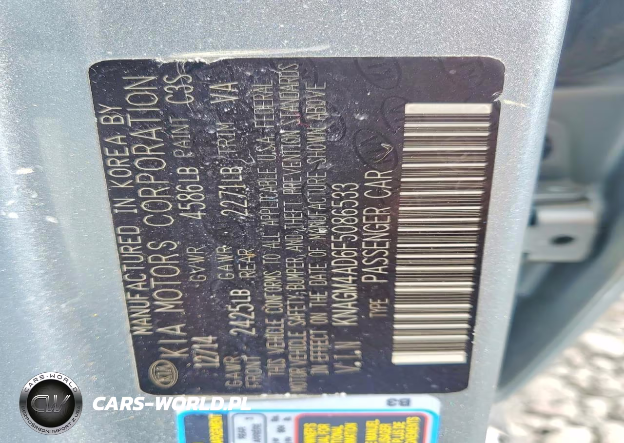 2015 Kia Optima Hybrid VIN:KNAGM4AD6F5086533 - 13