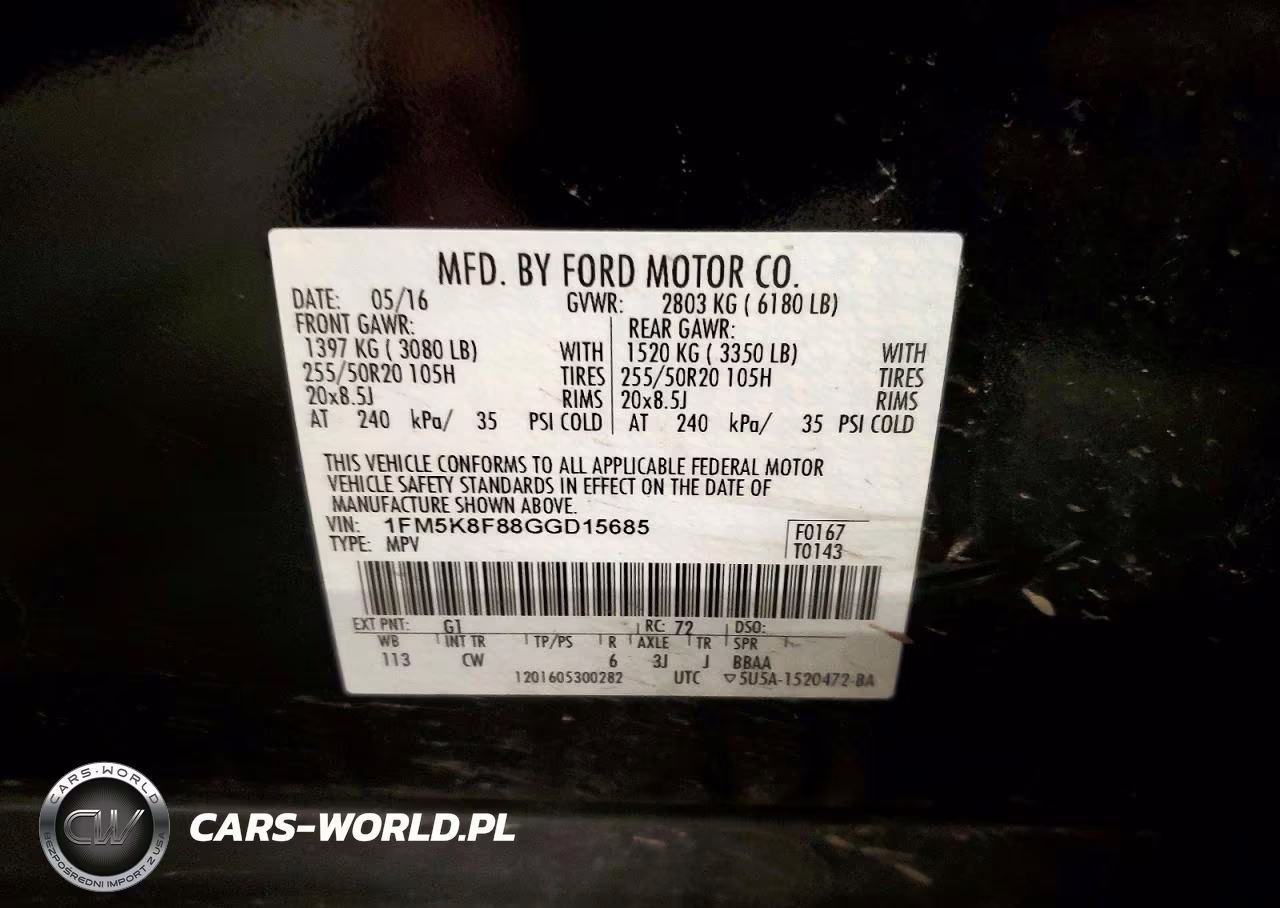 2016 Ford Explorer Limited VIN:1FM5K8F88GGD15685 - 13