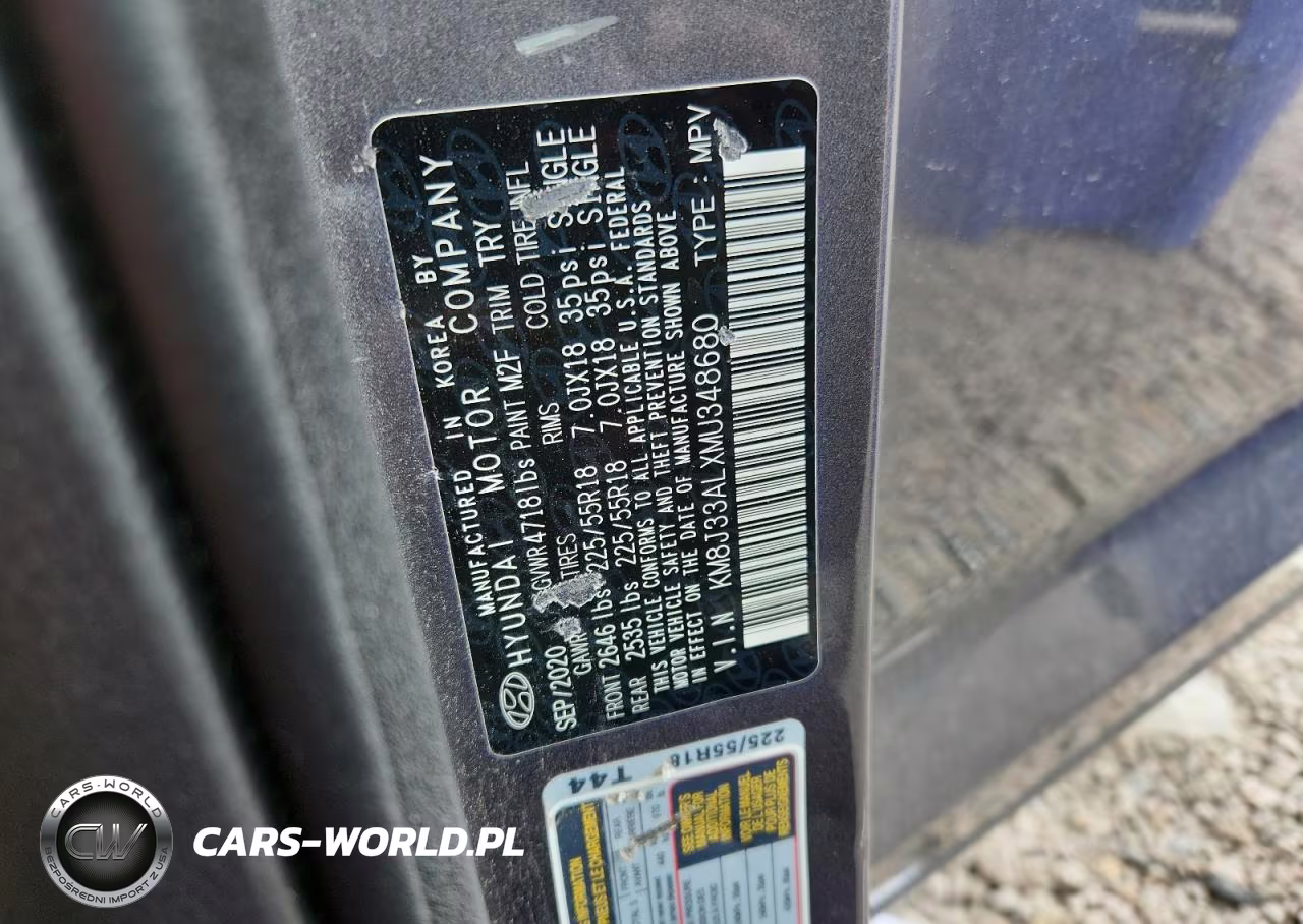 2021 Hyundai Tucson VIN:KM8J33ALXMU348680 - 13