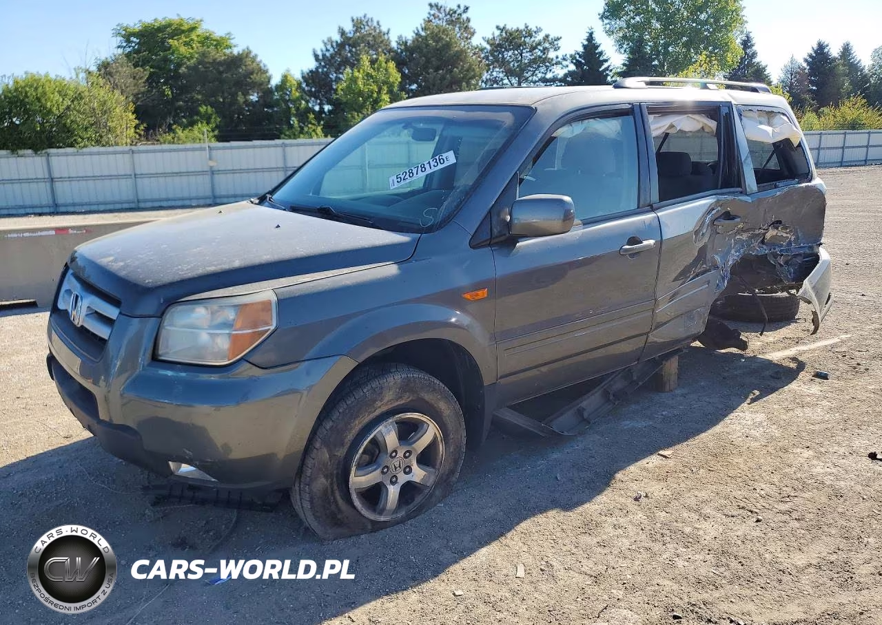 2007 Honda Pilot Ex VIN:5FNYF18467B016276 - 1